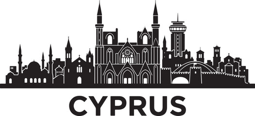 Naklejka premium Stunning Cyprus cityscape with historic architecture and cultural landmarks