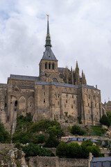 Fototapeta premium Mont Saint Michel Abbey on an island, Normandy, France