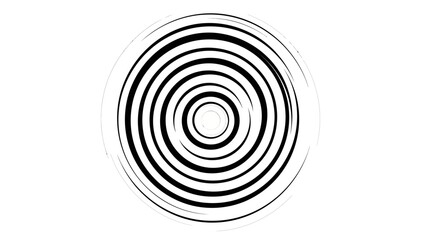 Concentric Circles Abstract Background, Hypnotic Swirl Pattern, Optical Illusion