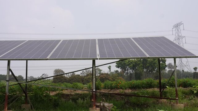 Solar Panel Installation in Rural Area