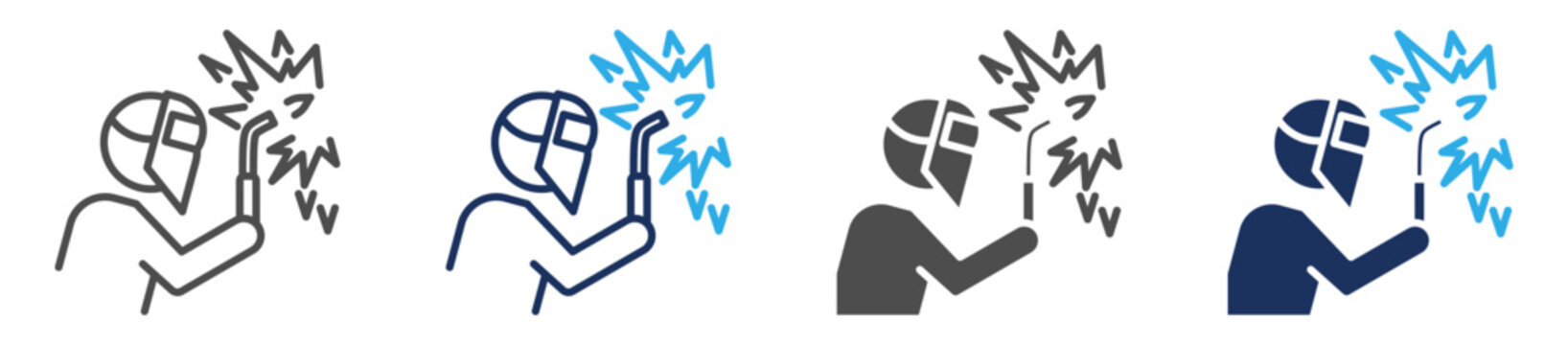 brazing icon set multi concept
