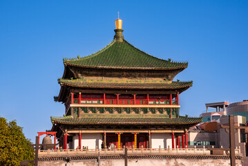 Obraz premium Old traditional tower Xian, China