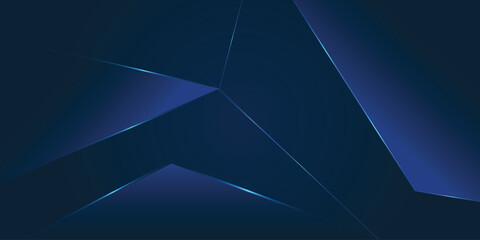 Obraz premium Modern Blue Geometric Abstract Background with Smooth Gradient Light for Technology and Corporate Design
