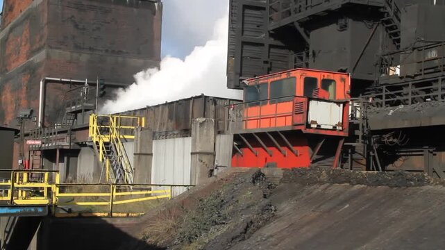 Coke oven plant on a steelworks in the UK. Now decommissioned.