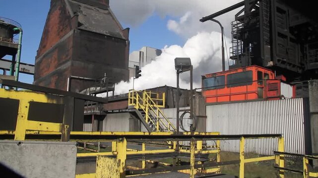 Coke oven plant on a steelworks in the UK. Now decommissioned.