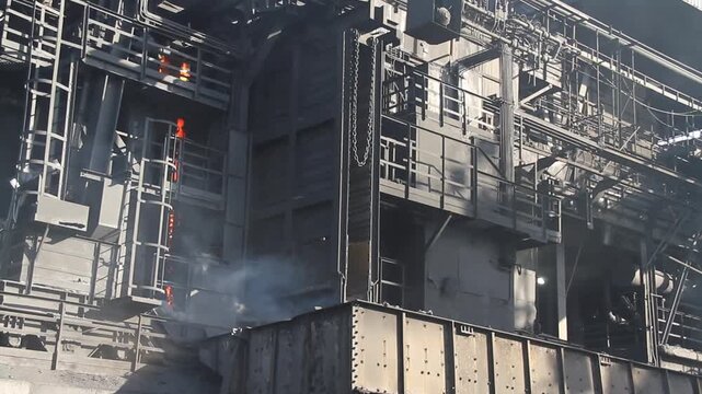 Coke oven plant on a steelworks in the UK. Now decommissioned.