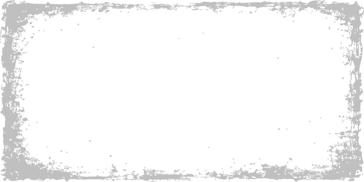 Vintage black grunge frame vector with a dirty ink splatter texture and artistic paint spray stains for a grungy wallpaper border design