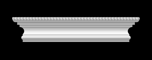 Classic Decorative Wall and Ceiling Molding Set – Elegant Crown Molding, Baseboard, and Architectural Trim Vector Collection © gzba