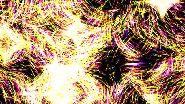 Particle pattern wave gradient contrast color animate. 4k resolution 2D backdrop