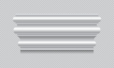 Classic Decorative Wall and Ceiling Molding Set – Elegant Crown Molding, Baseboard, and Architectural Trim Vector Collection © gzba