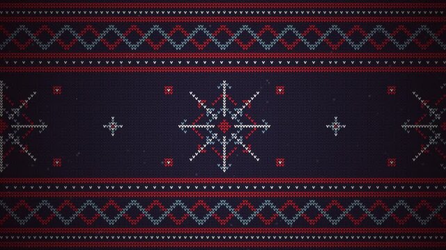 Cinematic Macro Knitted Sweater Pattern 4K Seamless Loop