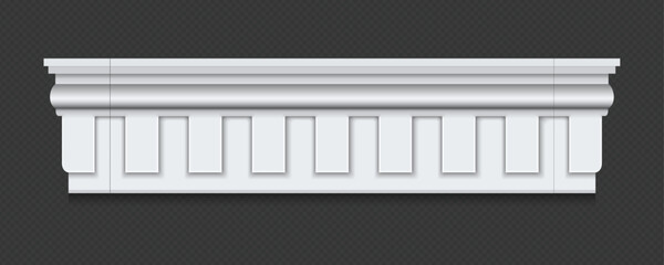 Classic Decorative Wall and Ceiling Molding Set – Elegant Crown Molding, Baseboard, and Architectural Trim Vector Collection © gzba