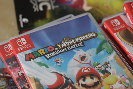 Mario et les lapin cr&eacute;tins Nintendo games, Nintendo Switch console