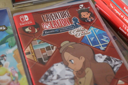 L'aventureLaton,  Professeur Layton, Nintendo games, Nintendo Switch console