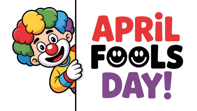 April Fools' Day clown illustration