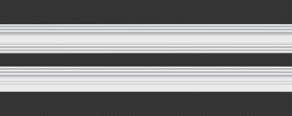 Classic Decorative Wall and Ceiling Molding Set – Elegant Crown Molding, Baseboard, and Architectural Trim Vector Collection © gzba