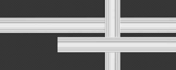 Classic Decorative Wall and Ceiling Molding Set – Elegant Crown Molding, Baseboard, and Architectural Trim Vector Collection © gzba