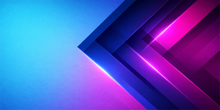 Abstract blue and purple background with glowing digital lines and light wave pattern design