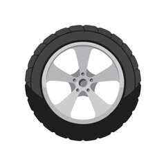 Obraz premium Car Tire and Wheel