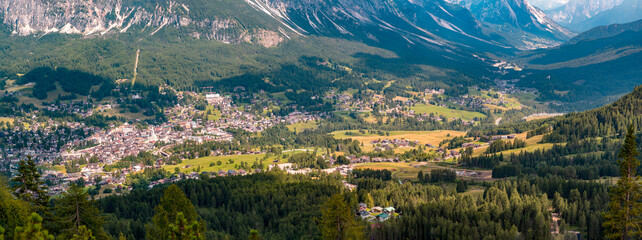 La vallata di Cortina d'Ampezzo