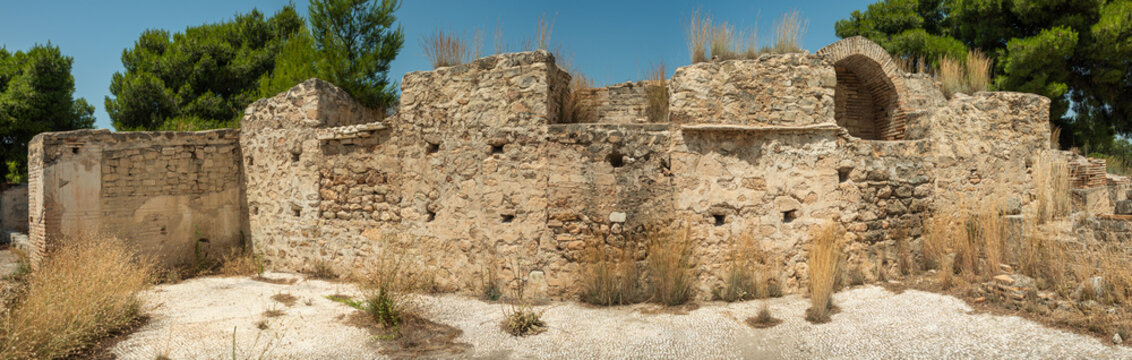 The Roman baths of Isthmia in Greece
