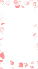 pattern organic Pink White Background Vector Graphic With Abstract Shapes