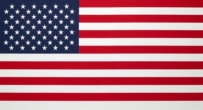 Flag of United States of America for remembering independence, labor, presidents or memorial day holidays 