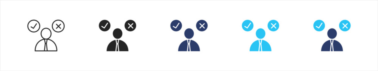 Financial icon set illustration multiple style collection