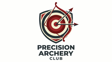 This logo represents the Precision Archery Club, featuring an archery target with an arrow, signifying precision, skill, and the sport of archery, appealing to enthusiasts and athletes. © James