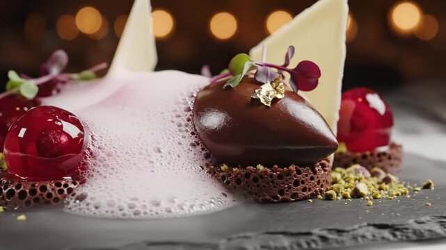 chocolate cake on a plate