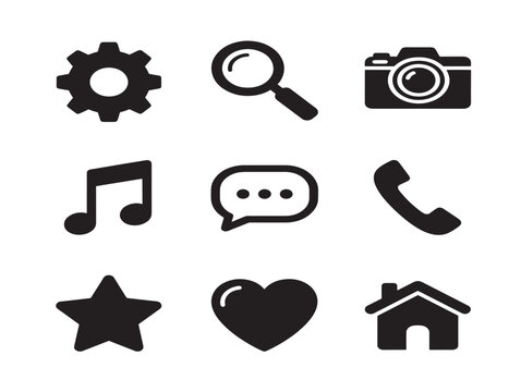 Elegant iOS set for beautiful mobile app interface visuals