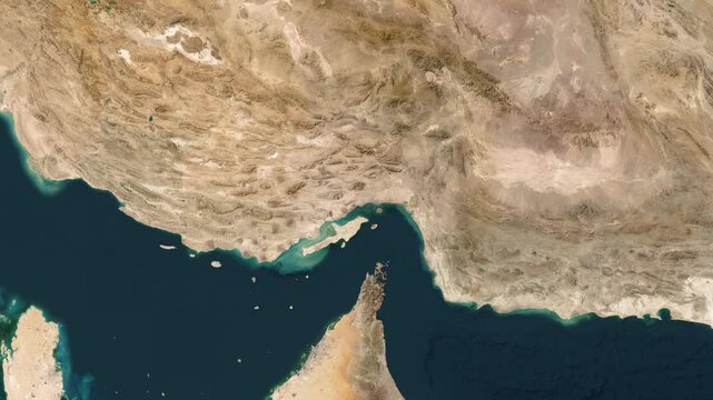 Animated map of hormozgan province in the middle east region of iran 00:15 Footage
