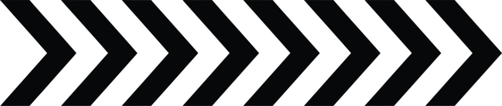 Optical illusion of black and white chevron pattern on a plain background