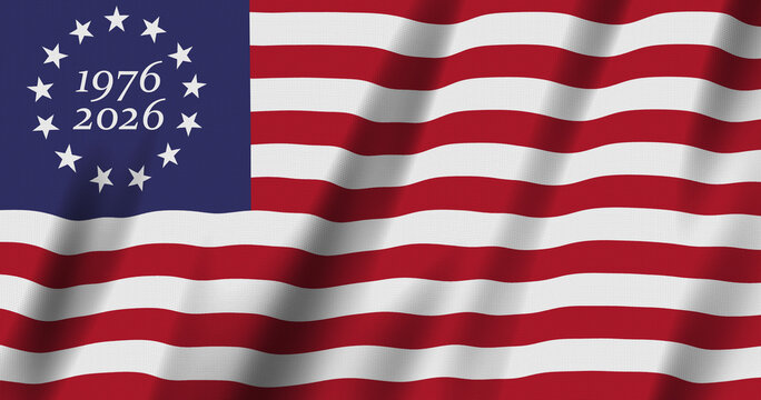 American flag 250 anniversary patriotic celebration banner