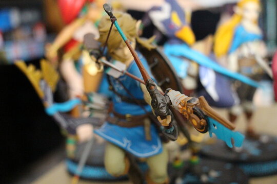 Link figurine from the legend of zelda games