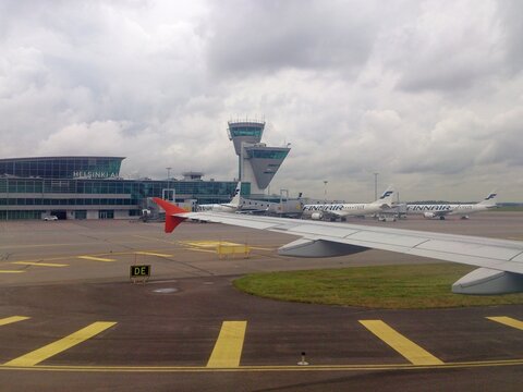 Finnair Airplanes at Helsinki-Vantaa Airport, Vantaa, Finland, 2015 