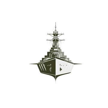 silhouette of a ship