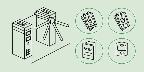 a diagram showing a wind turbine and various electronic devices Vector © BOY