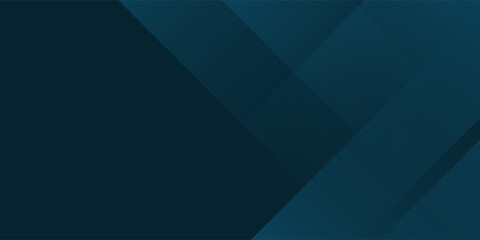 Obraz premium Blue modern abstract wide banner with geometric shapes. Dark blue abstract background. eps 10