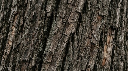 Naklejka premium Natural Tree Bark Rough Surface Close-up Texture