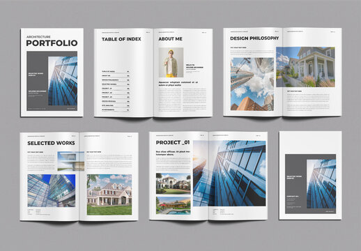 Architecture Portfolio Template Design