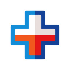 Fototapeta premium medical cross icon