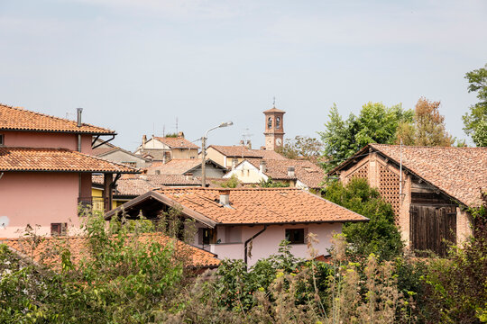 view of San Zenone al Po, province of Pavia, Lombardy, Italy