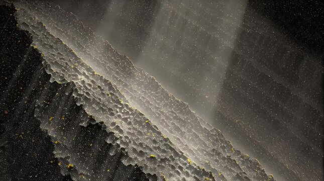 Abstract textured background with a honeycomb-like structure and golden light rays creating a modern futuristic and slightly mysterious visual effect for design projects