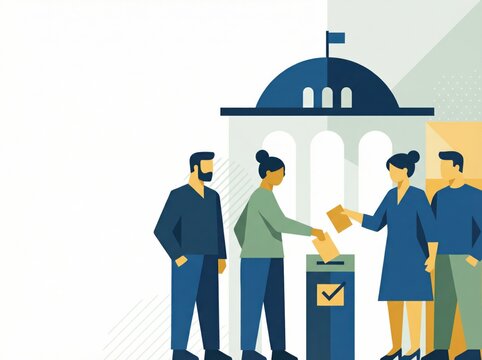 Engaged citizens participating in democratic process casting ballots during election showcasing civic duty and collective empowerment captured with clarity