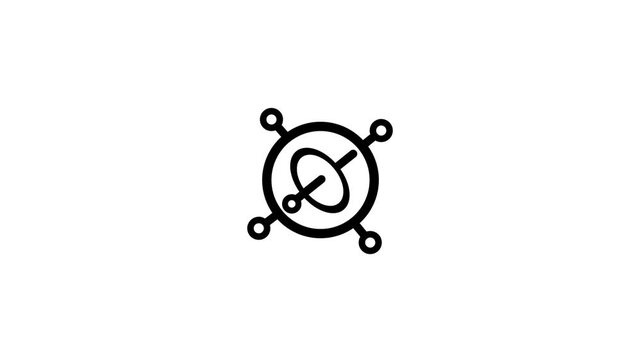 accelerometer sensor minimalist stroke animation