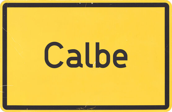 Ortsschild Calbe