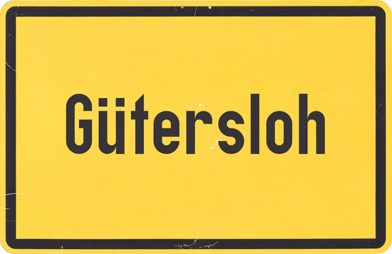 Ortsschild G&uuml;tersloh