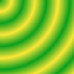 Green Yellow Radial Gradient Abstract Background Smooth green and yellow radial gradient background with soft circular waves. Bright abstract design ideal for nature themed graphics, posters, websites © kat