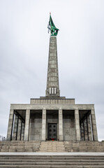 Slavin War Memorial Bratislava aerial view of monument and plaza